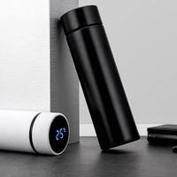 Bouteille d'Eau Intelligente à Isolation Métallique, Affichage LED de Température, Thermos Isotherme Intelligent en Acier Inoxydable