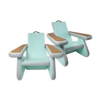 Ventes d'été chaudes taille personnalisée chaise flottante gonflable plate-forme de bain canapé gonflable Hangout pour les jeux d'eau
