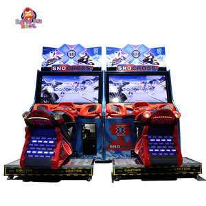 Simulateur de course de motoneige SnoCross, machine d'arcade à 2 joueurs, <span class=keywords><strong>jeu</strong></span> de conduite dynamique à monnayeur pour centre de jeux - Product Image 5