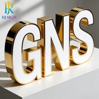 Letrero Personalizado con Letras 3D Iluminadas por LED, Resistente al Agua, para Exteriores, para Boutique, Tienda Minorista, Publicidad, Letrero con Nombre