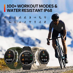 Montre connectée étanche IP68 avec écran TFT, chargement magnétique, bracelet en caoutchouc, appels vocaux et suivi cardiaque pour Vibe 7 - Product Image 6