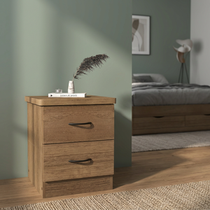 Mesa Auxiliar Moderna con 3 Cajones y Estante de Almacenamiento, Consola, Mesita de Noche, Mueble para Dormitorio o Sala de Estar 2312 - Product Image 3