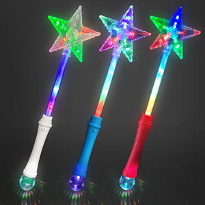Baguette Magique Lumineuse LED Multicolore Scintillante pour Enfants, Effet Disco, Lumineuse dans le Noir, Jouet Fée Princesse - Product Image 1