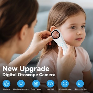 กล้องดิจิตอล4อิน1 1080P HD ช่องจมูก<span class=keywords><strong>ผิว</strong></span>หนังบริเวณปากเครื่องตรวจจับช่องหูแบบชาร์จไฟได้1000mAh - Product Image 2