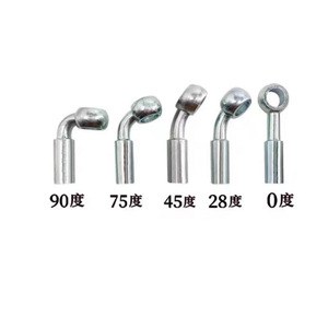 Conector de manguera de freno Haofa AN3, junta esférica de 10mm, acero de 0, 28, 45, 75, 90 grados para reparación de automóviles - Product Image 4
