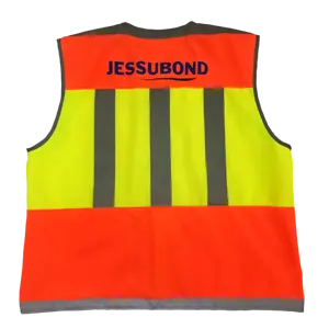 Diseño de moda personalizado Hi Vis chaleco reflectante poliéster ropa de seguridad chaleco reflectante