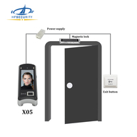 HFSecurity X05 - Escáner Biométrico de Huellas Dactilares y Reconocimiento Facial, Control de Asistencia, Batería Integrada con POE