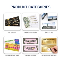 Carte-cadeau de cinéma personnalisée avec impression, bon de réduction pour billet de cinéma, carte-cadeau de cinéma avec code QR et mot de passe pour la promotion d'entreprise