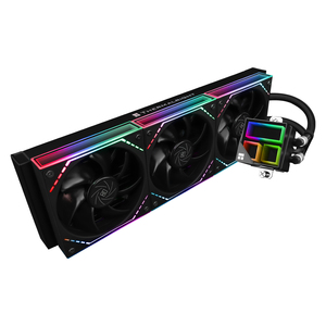 Refroidisseur de processeur Thermalright Frozen 360 BLACK avec trois ventilateurs PWM à 2000 tr/min pour LGA1700 AM5, doté d'une éclairage miroir immersif - Product Image 1