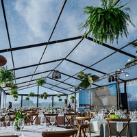 Carpa Blanca de Lujo para Bodas y Fiestas con Capacidad para 200/800 Personas, Adecuada para Eventos Religiosos y Uso en Exteriores