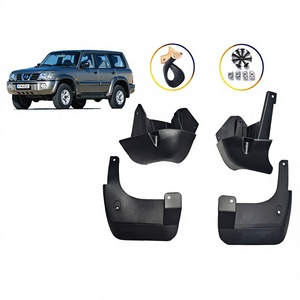 Garde-boue Nissan Patrol Y61 1997-2004 en plastique, arrière gauche et droit, noirs, déflecteurs de pneus - Product Image 5