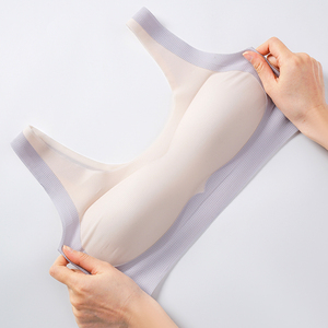 Alto Popular Cómodo Ligero Push up Señoras Sujetador Sujetadores inalámbricos Tallas grandes Cómodo Sujetador sin costuras para mujeres - Product Image 6