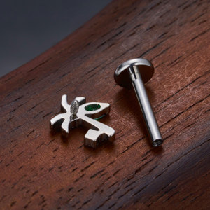 G23 Titane 16G Boucles d'oreilles Palmier Couleur Zircon Incrustation Summer Vibe Boucles d'oreilles Tragus <span class=keywords><strong>Helix</strong></span> Lobe Fashion <span class=keywords><strong>Piercing</strong></span> Jewelry - Product Image 5