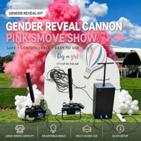Poudre de fumée biodégradable pour événements de révélation du sexe de bébé, fête prénatale, boîte de nuit, serpentins, fumigènes, lanceurs de fumée, mariage, électriques, métalliques, vente en gros