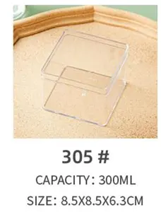 Fast Delivery Pastry Pack Container Bakery PET Plastic Cake Box Transparent Cookies Box Packaging Plastic Boxes