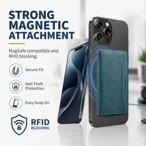 Porta Pasaportes de Cuero PU con Bloqueo RFID, Funda de Viaje con Bolsillo para Boletos, Logotipo Personalizado, Cierre Magnético, Grosor Personalizable - Product Image 3