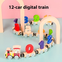 CPC Train magnétique en bois Opération numérique Animal Lettre Exercice cognitif Jouet pour bébé Éducatif Petite enfance Autre