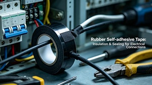 Ruban isolant auto-adhésif en rouleau, ruban adhésif en tissu pour enroulement de tuyaux, ruban de peintre, feuille d'isolation, coussin <span class=keywords><strong>thermique</strong></span>, PVC électrique - Product Image 3