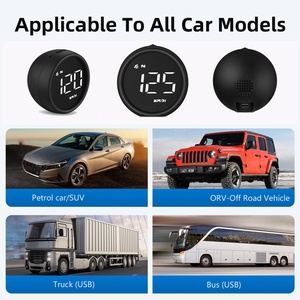 <span class=keywords><strong>HUD</strong></span> Popular para Automóviles 2026, Pantalla de Velocidad LED Universal al 100%, G1 con Alarma de Velocidad GPS, Fácil de Instalar - Product Image 3