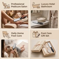 Lima de acero inoxidable para pies, eliminador de callos, raspador de talones, herramienta de pedicura para piel muerta, para salón y hogar
