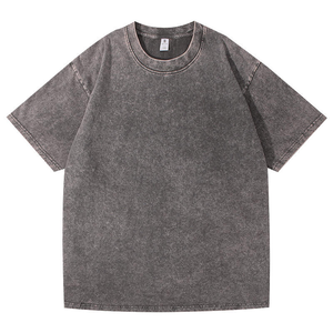 Camiseta de Hombre de Estilo Vintage, 100% Algodón Grueso, Lavada con Ácido, Lisa, con Estampado Gráfico, Estilo Retro, Talla Grande, con Impresión DTG DTF - Product Image 2