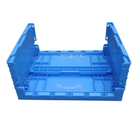 Chariot de transport pliable en plastique pour l'industrie, camping, expédition, avec couvercle, pour le stockage et la logistique
