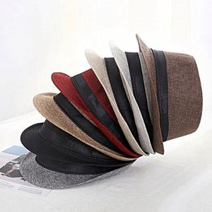 Cheap Custom Logo Panama Fedora <b>Straw</b> <b>Hats</b> for Men Women Paper Grass Beach Jazz <b>Hats</b> - Product Image 2