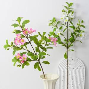 Fleurs artificielles, feuilles de myrte, blanc, rose clair, violet clair, haute simulation, décoration intérieure, accessoires de mariage - Product Image 2
