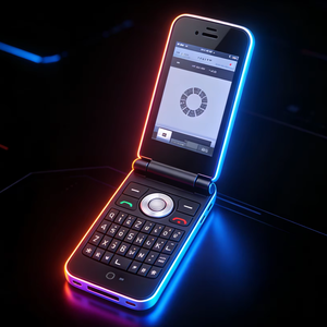 Teléfono Móvil Flip de Estilo Retro, Doble SIM, Desbloqueado, GSM, Teléfono con Funciones Básicas para la Nostalgia - Product Image 1