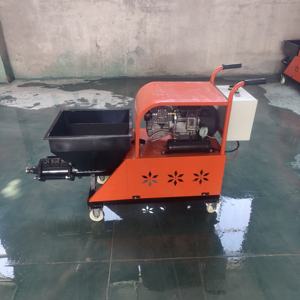 Pompe à mortier <span class=keywords><strong>électrique</strong></span> diesel pour pulvérisation de ciment mural, machine à béton, pulvérisateur de stuc, machine à pulvériser et mélangeur de mortier avec trémie de 80L - Product Image 5