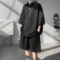 Haute qualité hommes été essentiels personnalisé surdimensionné coton à capuche survêtement pantalons de survêtement polos pour salle de sport thermique décontracté
