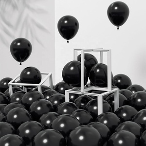 100 ballons en latex de haute qualité de 12 pouces pour la décoration de fêtes d'<span class=keywords><strong>anniversaire</strong></span>, d'Halloween et de Noël, couleur noire, lot de 100 ballons de 12 pouces - Product Image 6