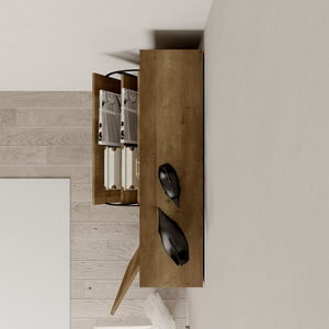 Design moderno pieghevole scarpiera in legno scarpiera armadio con cassetto portaoggetti - Product Image 5