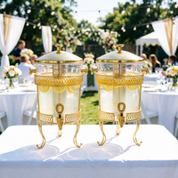 Distributeur de jus de luxe en acier inoxydable 8L plaqué or pour buffets d'hôtel et événements de mariage – Jus frais, limonade, thé glacé