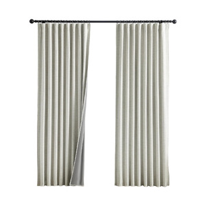 Cortinas Opacas DaiRui Más Vendidas con Acabado de Lino Sintético y Lazos, Disponibles en Stock para Decoración de Hogar, Hotel y Dormitorio, Venta al Por Mayor - Product Image 2
