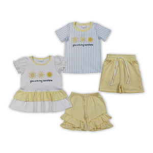 Disponibili: Completi Estivi 'You Are My Sunshine' per Bambini e Bambine, Abbigliamento per Neonati all'Ingrosso, Boutique per Fratelli, Vestiti per Bambini a Prezzo di Fabbrica - Product Image 4