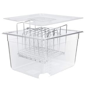 Oneup — support professionnel en acier inoxydable, ajustable, pour usage domestique, thermomètre Sous Vide, avec couvercle, cuiseur à pâtisserie, 11l - Product Image 1