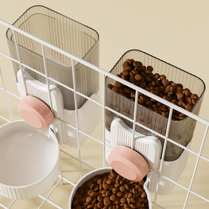 Distributeur d'eau pour animaux de compagnie, cage suspendue, mangeoire automatique, protection anti-noircissement du menton et du cou, gamelle pour chat, gamelle pour chien, gamelle d'eau pour chat - Product Image 3