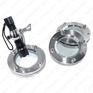 1.5 "स्टेनलेस स्टील त्रिकोणीय क्लैंप प्रवाह फ्लैंज दृष्टि ग्लास - Product Image 4