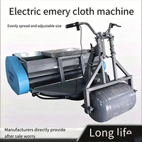 Épandeur de ciment électrique motorisé Ride-on Emery 800W, réglable pour cendres et béton, avec trémie de 120x35x30cm et épaisseur de 6kg/m
