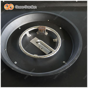 2026 Popular Customizable Corten Steel Gas Fire Pit with Water Feature and <b>Poker</b>-Eco-Friendly Black Pool Fire Bowl - Product Image 5