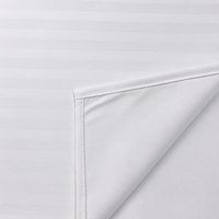 Lot de 4 draps de lit 3 places, blanc, 2 draps plats, 2 taies d'oreiller, en stock, vente en gros, draps de lit en coton blanc pour hôtel