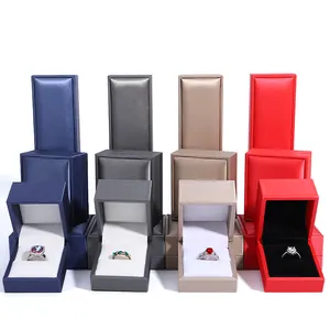 Factory Organizer Wholesale Custom Luxury Velvet Jewelry Gift Boxes Bracelet Necklace Charms Earrings Leather Jewelry Ring Boxes