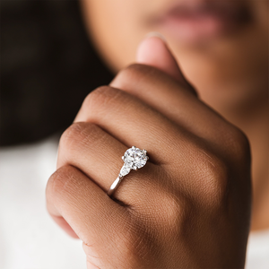 Fashion White Silver <b>Crystal</b> Engagement <b>Ring</b> for Women Elegant Bridal Wedding Proposal Jewelry Romantic Gift <b>Ring</b> - Product Image 3