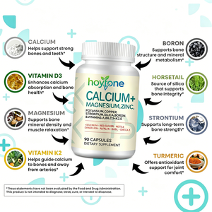 Capsules de calcium, magnésium et zinc en marque privée OEM avec vitamines <span class=keywords><strong>A</strong></span>, <span class=keywords><strong>D3</strong></span>, <span class=keywords><strong>K2</strong></span>, B6, E pour la force osseuse, le soutien musculaire et immunitaire - Product Image 3