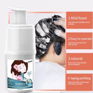 Champú de espuma de <span class=keywords><strong>color</strong></span> <span class=keywords><strong>para</strong></span> <span class=keywords><strong>el</strong></span> cabello, extracto Herbal, fórmula de tinte de burbuja, tinte <span class=keywords><strong>para</strong></span> <span class=keywords><strong>el</strong></span> cabello, cobertura permanente del 100%, cabello gris, superventas - Product Image 4