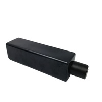 Fournisseur OEM Bouteille en plastique personnalisée OEM Bouteilles carrées noires 120ml 200ml 250ml Bouteille carrée en PET