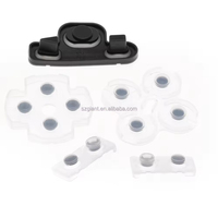 Almohadilla de Silicona Conductora Transparente para el Controlador de Juegos de PS3, Botones de Goma Conductivos, Teclado Suave, Carcasa de Botones, Teclados