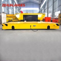 Nouveau chariot électrique omnidirectionnel sans rail BWP 1T-100T à batterie lithium, rotation in situ à 360°, installation sans rail, faible hauteur