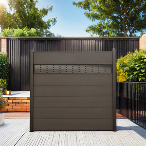 Vente en gros de clôtures en composite bois-plastique imperméables, matériaux utilisés pour le <span class=keywords><strong>jardin</strong></span>, clôture WPC pour l'extérieur - Product Image 3